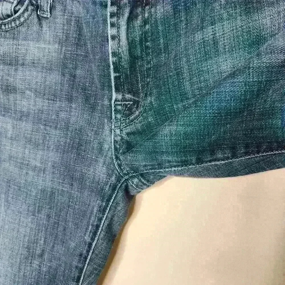 7 for all mankind women's medium wash low rise bootcut jeans size 28 - Picture 7 of 9